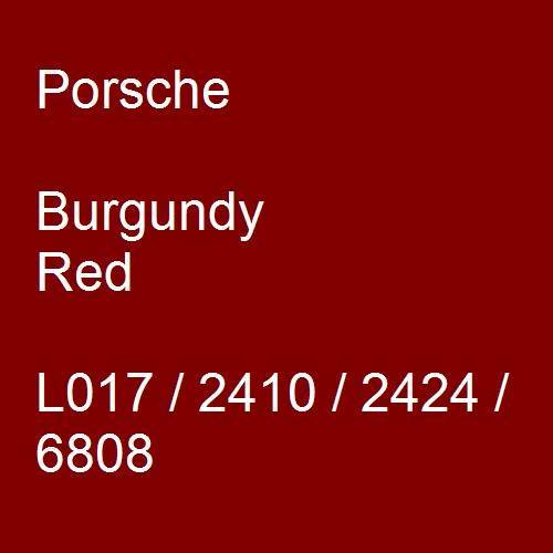 Porsche, Burgundy Red, L017 / 2410 / 2424 / 6808.